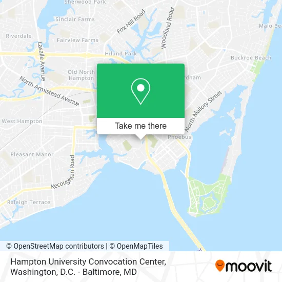 Hampton University Convocation Center map