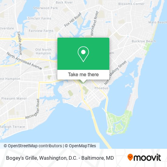 Bogey's Grille map