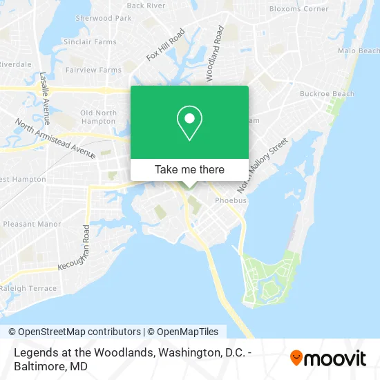 Mapa de Legends at the Woodlands