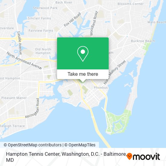Mapa de Hampton Tennis Center