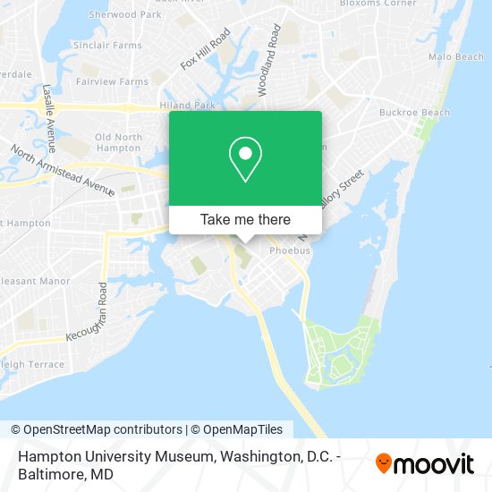 Hampton University Museum map