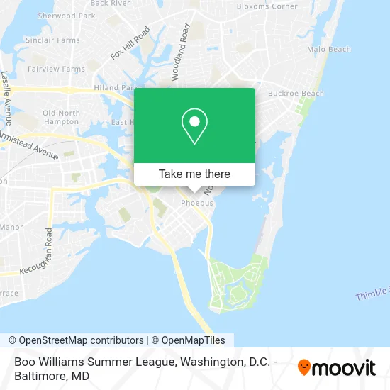 Boo Williams Summer League map