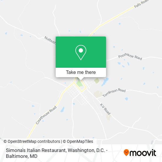 Mapa de Simona's Italian Restaurant