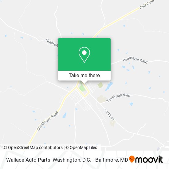 Wallace Auto Parts map