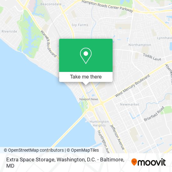 Mapa de Extra Space Storage