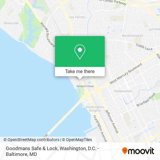 Goodmans Safe & Lock map