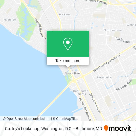 Coffey's Lockshop map
