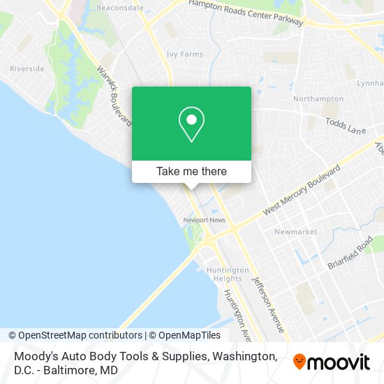 Moody's Auto Body Tools & Supplies map