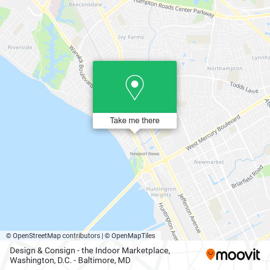 Design & Consign - the Indoor Marketplace map