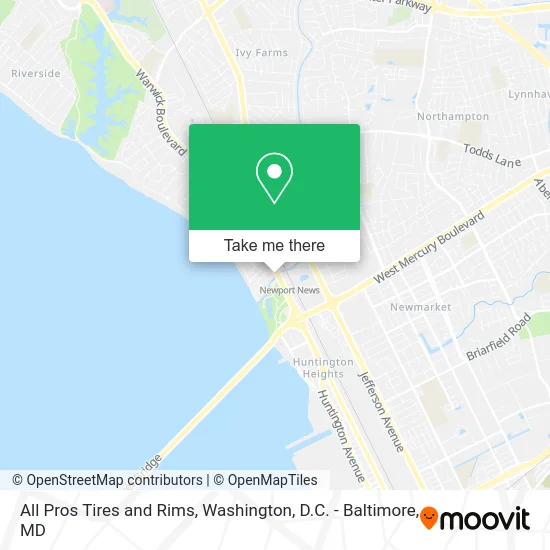 All Pros Tires and Rims map