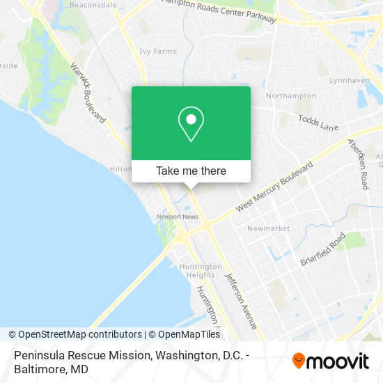 Peninsula Rescue Mission map