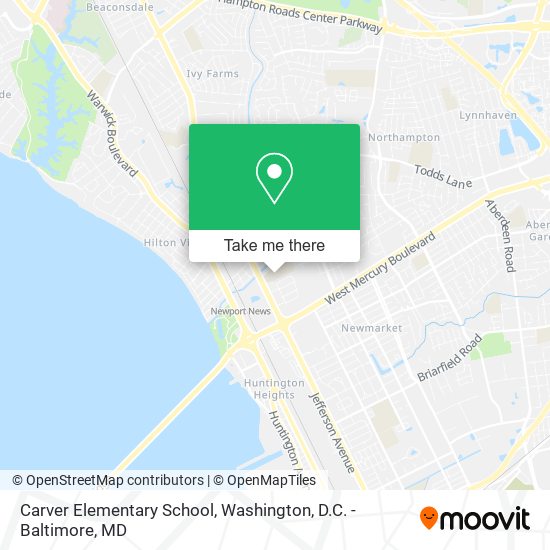 Carver Elementary School map