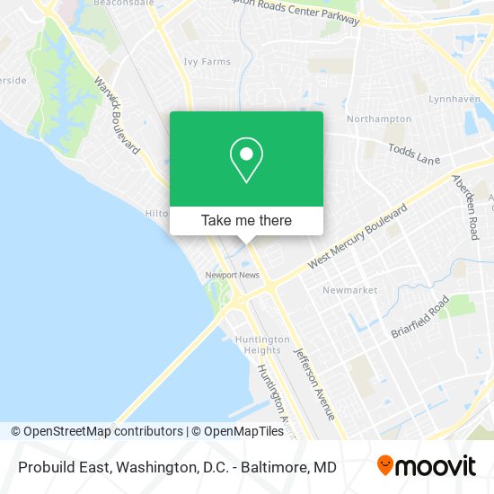 Probuild East map