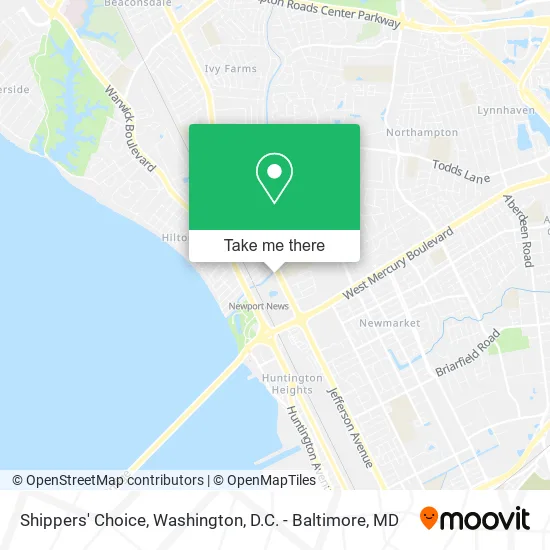 Shippers' Choice map