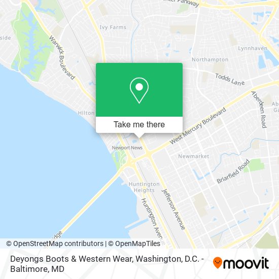 Deyongs Boots & Western Wear map