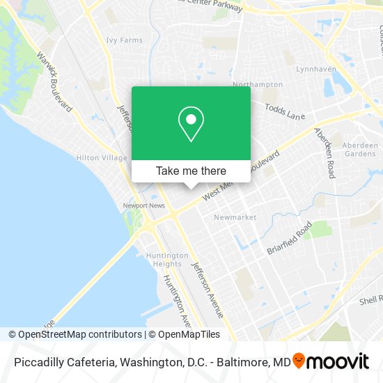 Mapa de Piccadilly Cafeteria
