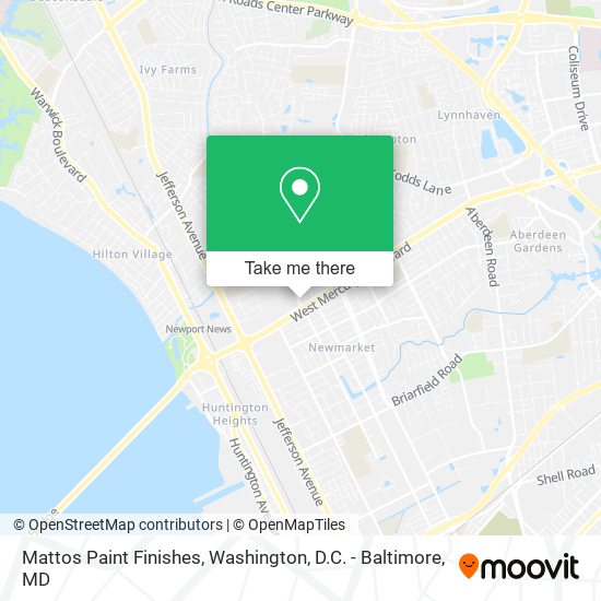 Mapa de Mattos Paint Finishes
