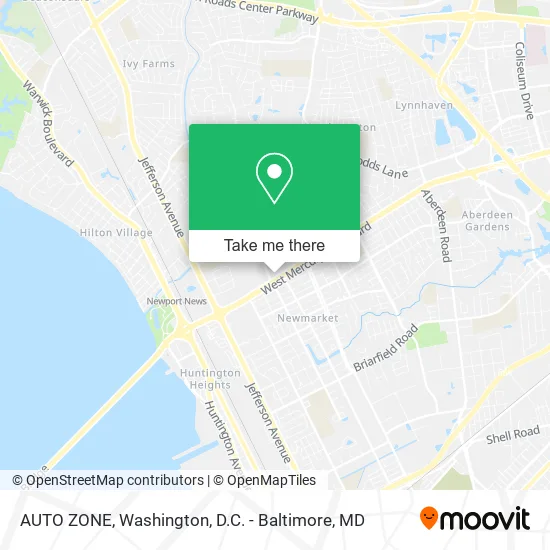 AUTO ZONE map