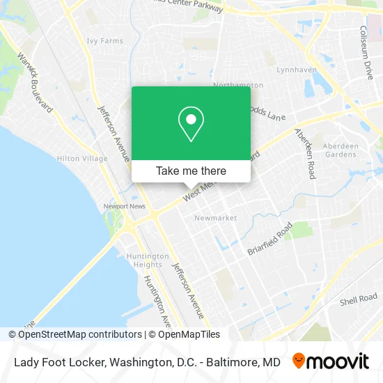 Lady Foot Locker map