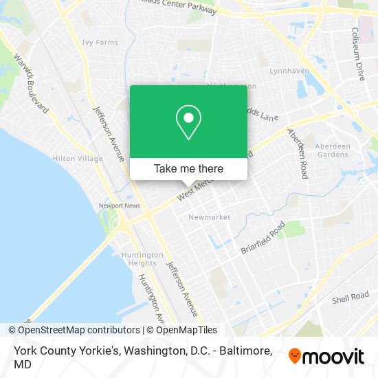 York County Yorkie's map