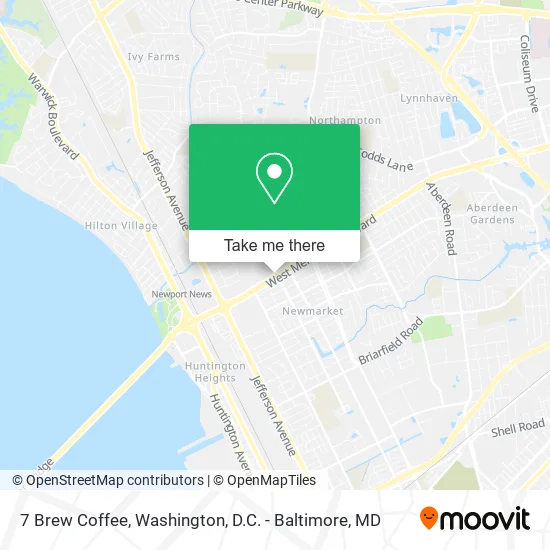 7 Brew Coffee map