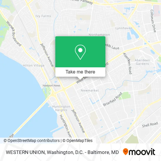 WESTERN UNION map