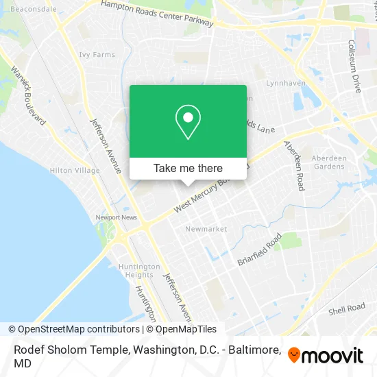 Rodef Sholom Temple map