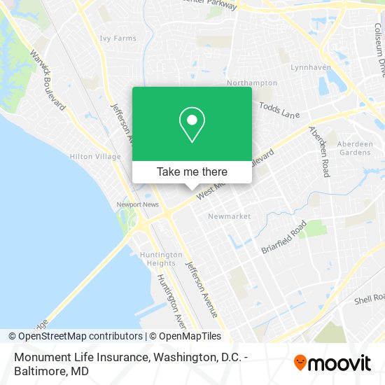 Mapa de Monument Life Insurance