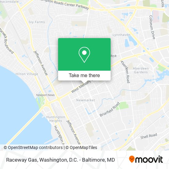 Raceway Gas map