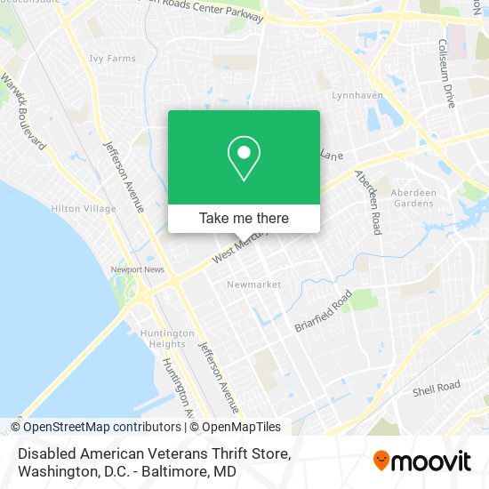 Mapa de Disabled American Veterans Thrift Store