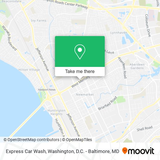 Mapa de Express Car Wash