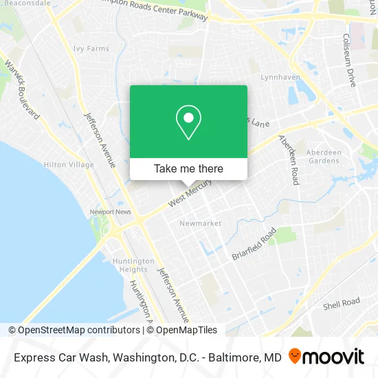 Express Car Wash map