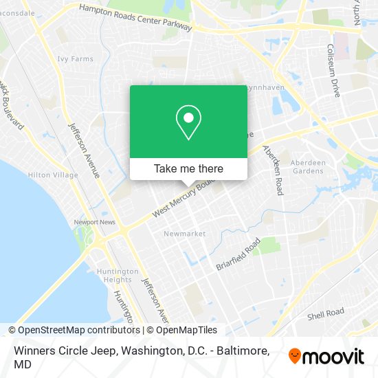 Winners Circle Jeep map
