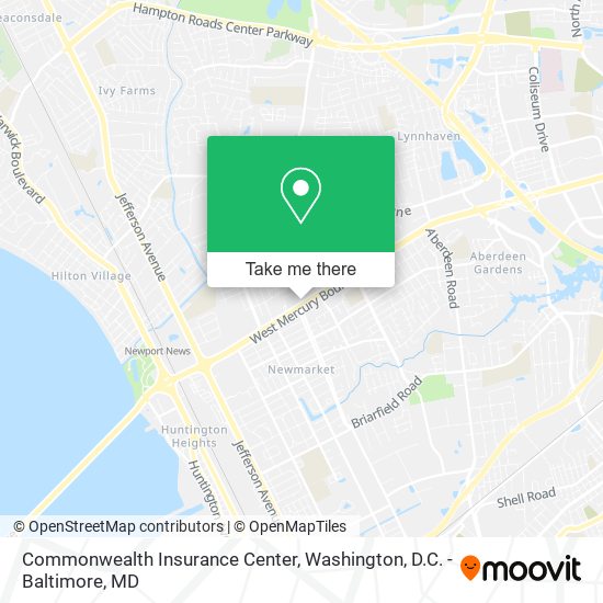 Mapa de Commonwealth Insurance Center