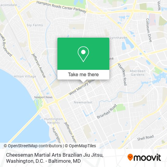 Cheeseman Martial Arts Brazilian Jiu Jitsu map