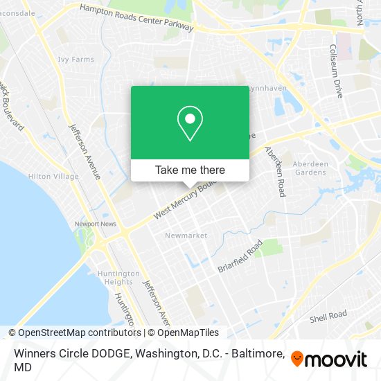 Mapa de Winners Circle DODGE