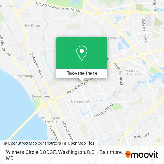 Winners Circle DODGE map