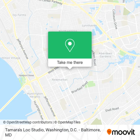 Tamara's Loc Studio map