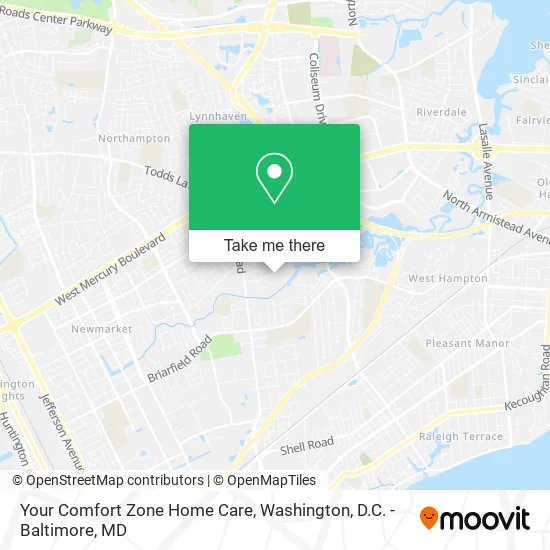 Mapa de Your Comfort Zone Home Care