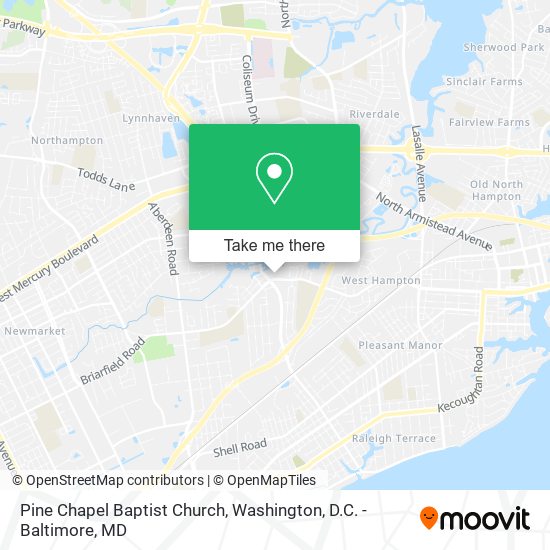 Pine Chapel Baptist Church map