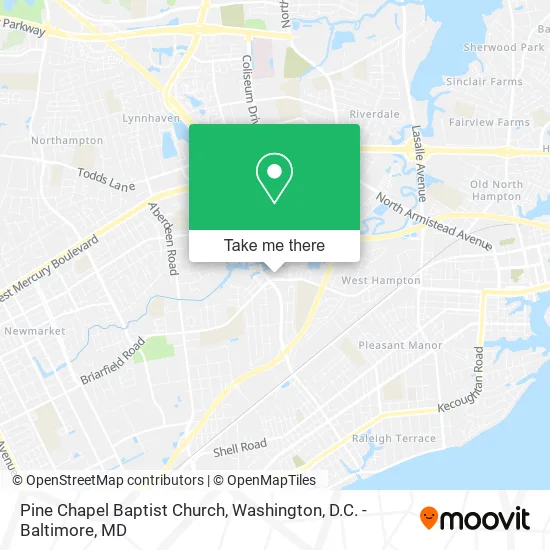Pine Chapel Baptist Church map