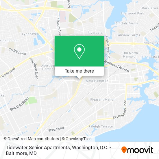 Tidewater Senior Apartments map