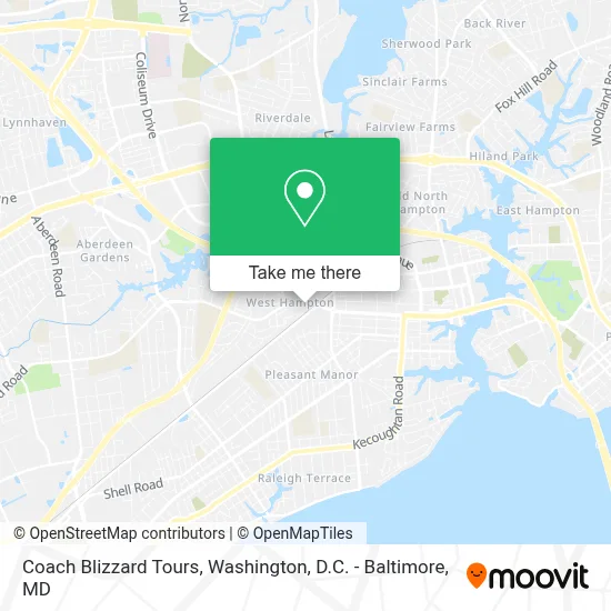 Coach Blizzard Tours map
