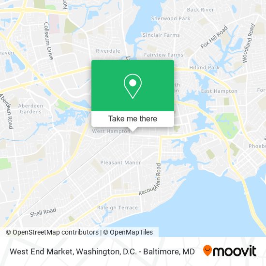 West End Market map
