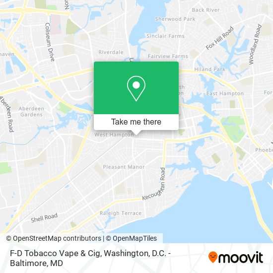 Mapa de F-D Tobacco Vape & Cig