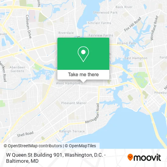 W Queen St Building 901 map