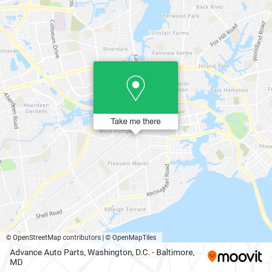 Advance Auto Parts map