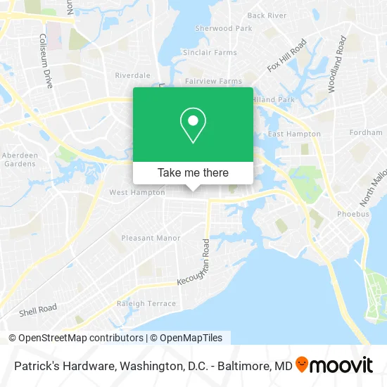 Patrick's Hardware map