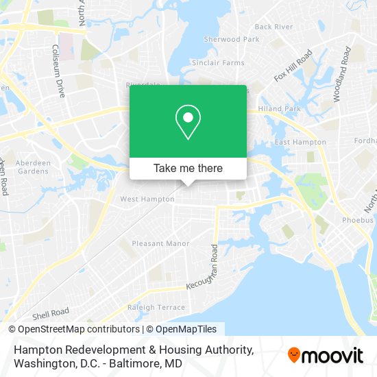 Mapa de Hampton Redevelopment & Housing Authority