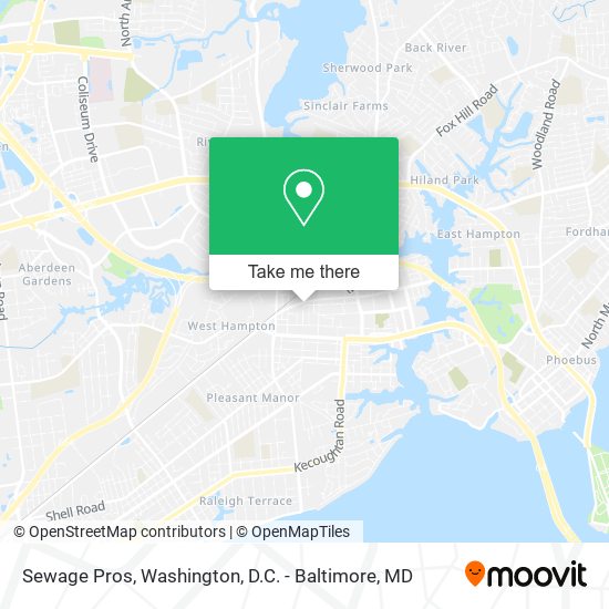 Sewage Pros map